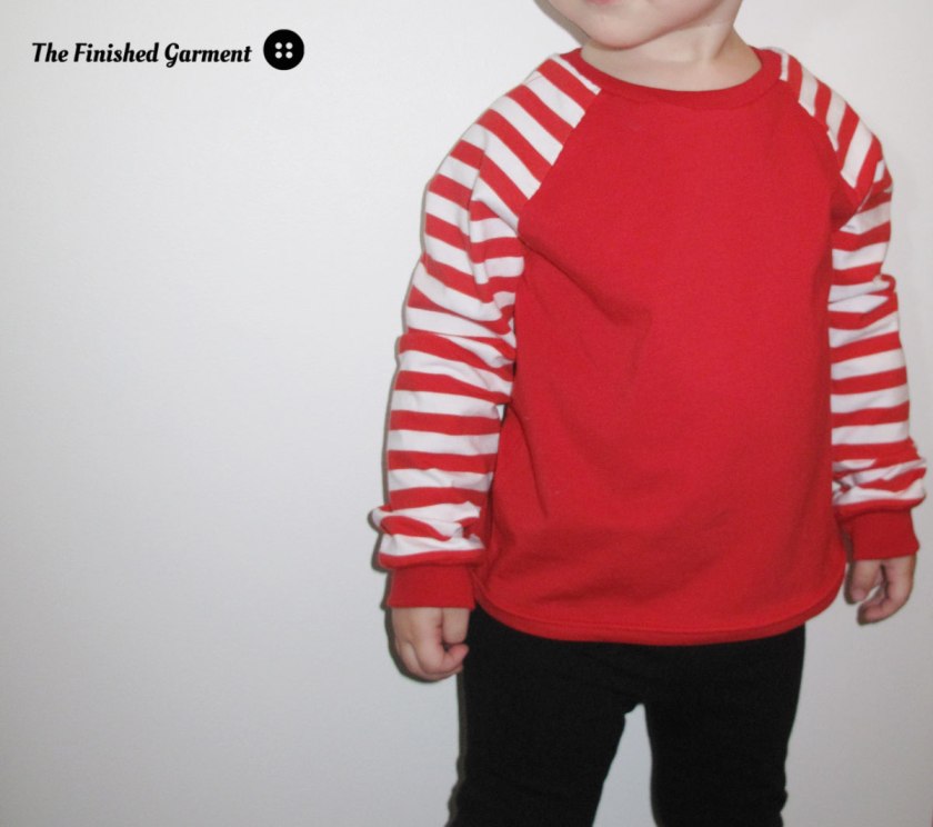 The Field Trip Raglan T-shirt sewing pattern by Oliver + S, as sewn by The Finished Garment.