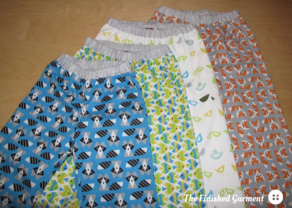 Bedtime Story Pajamas Sewing Pattern by Oliver + S, as sewn by The Finished Garment.