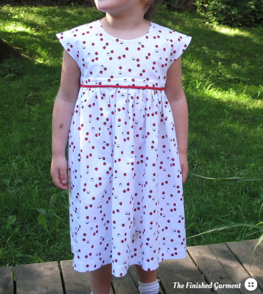The Geranium dress from Made by Rae, as sewn by The Finished Garment, A Warp & Weft Sewing Society project.