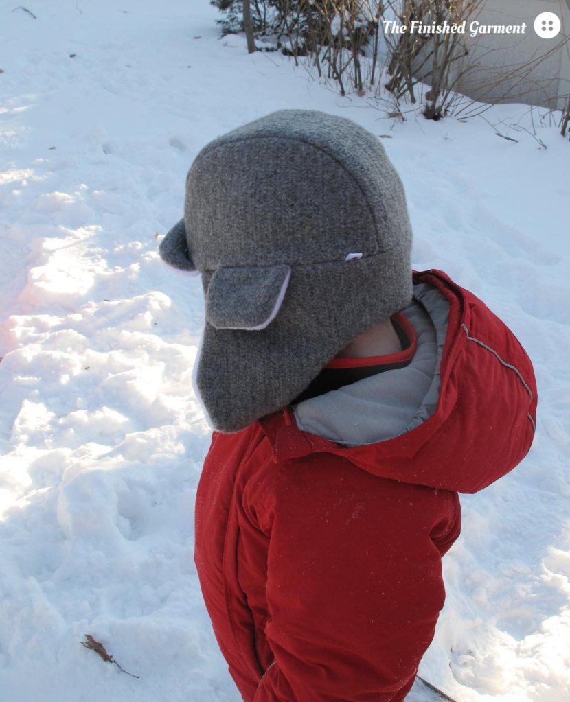 Arctic Trapper Hat sewing pattern from See Kate Sew, made by The Finished Garment.