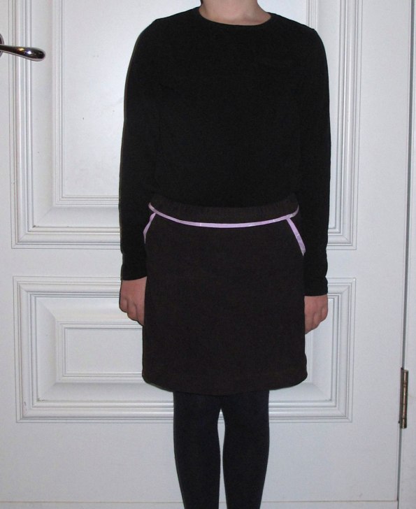 The Sunday brunch skirt by Oliver + S, sewn by The Finished Garment