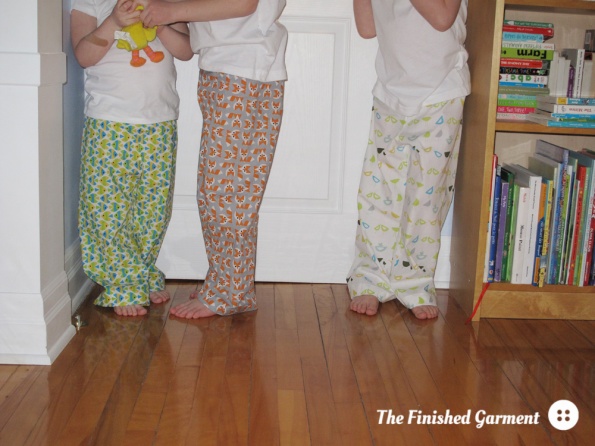 Bedtime Story Pajamas Sewing Pattern by Oliver + S, as sewn by The Finished Garment.